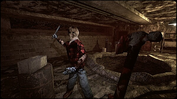creenshot of Butcher's Creek showcasing brutal combat and eerie atmosphere.